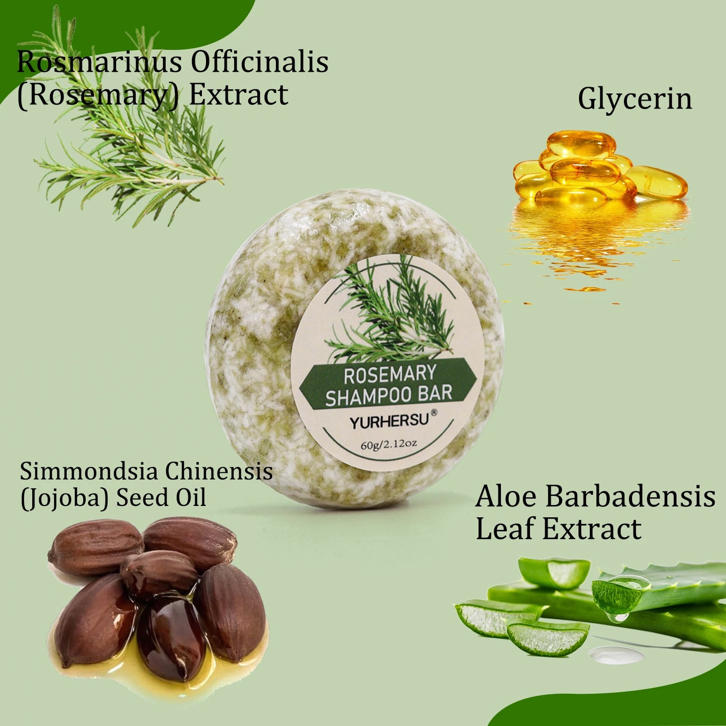 Nourrissant et réparateur : shampooing solide au romarin, pour des cheveux protégés et revitalisés.