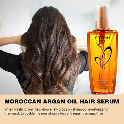 Sérum Brillance Absolue – Huile d’Argan du Maroc & Effet Anti-Frizz